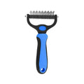 Professional Dematting Undercoat Rake for Long-Haired Dogs and Cats, Double-Sided Grooming Comb for Loose Fur and Light Tangles, Essential Coat Care Tool, Results May Vary by Coat Type