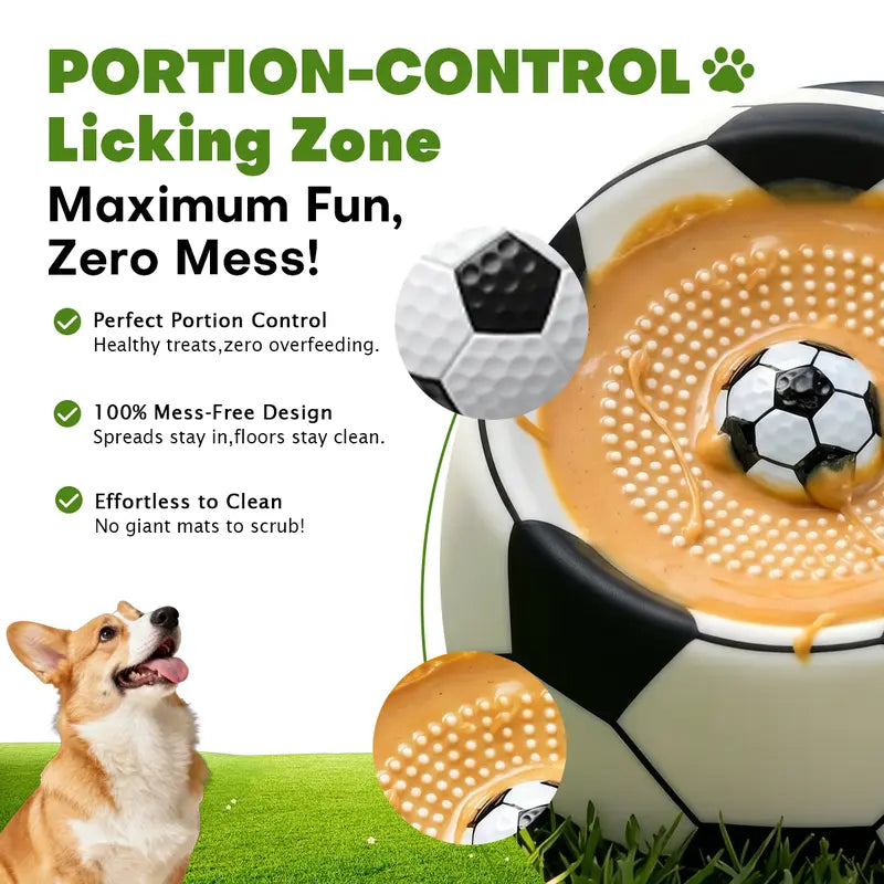Pawpace Multi-Purpose Dog Bowl with No-Mess Liquid Slow Feeder and Easy-Clean Lick Mat, Featuring 8 Extra Large Suction Cups, Dishwasher Safe, Blue